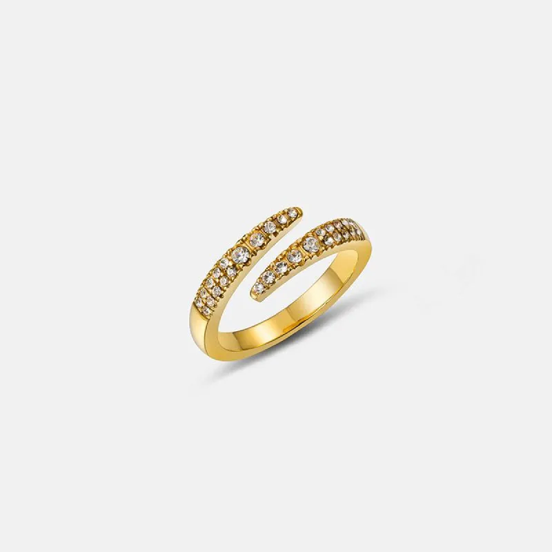 Pavé Bypass Ring sold by Victoria Emerson