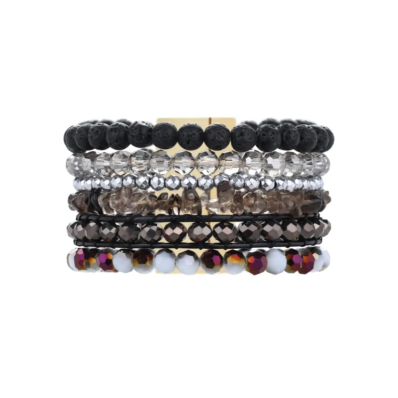 Black Beach Cuff sold by Victoria Emerson