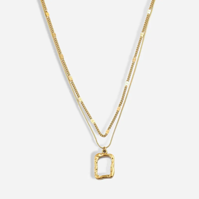Rayah Layered Pendant Necklace sold by Victoria Emerson