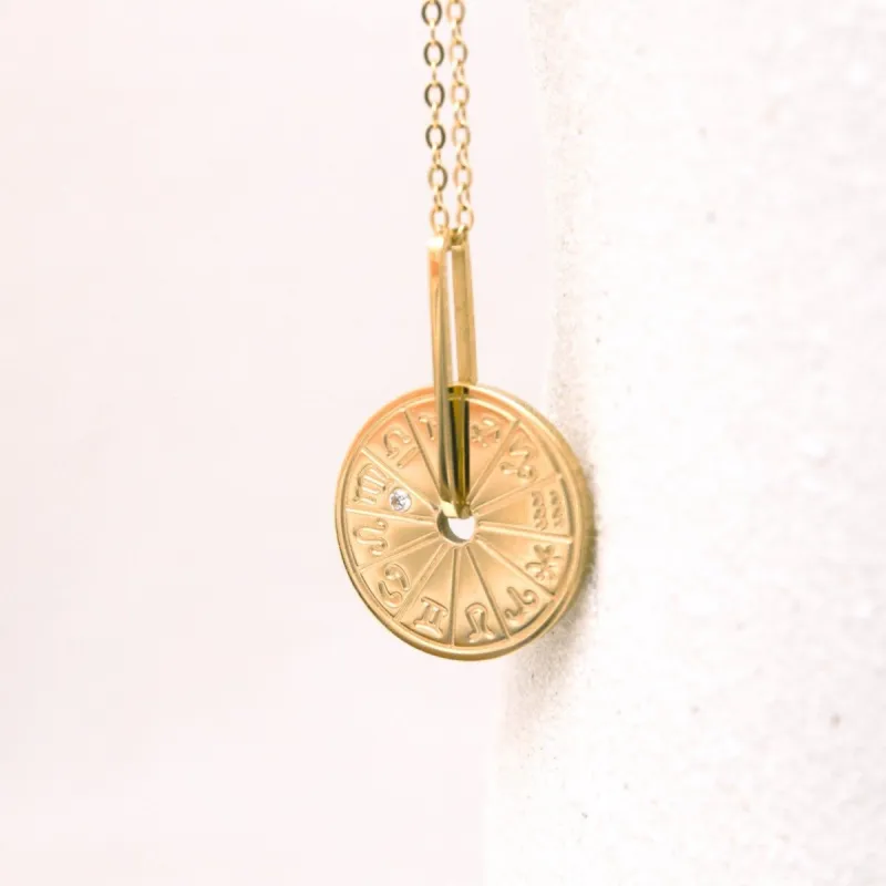 Zodiac Dial Necklace sold by Victoria Emerson