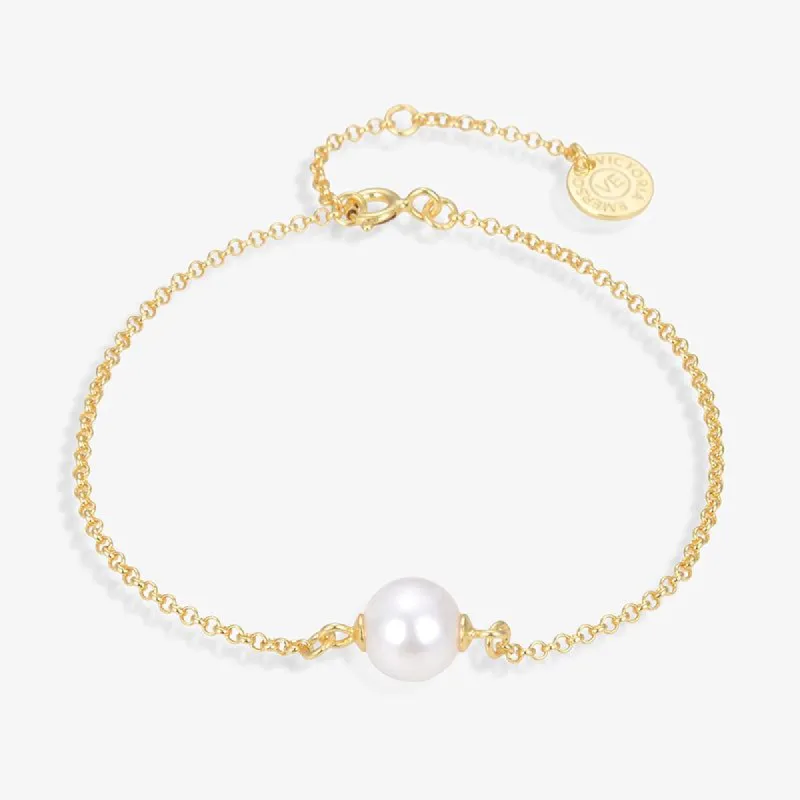 Cece Solo Pearl Bracelet sold by Victoria Emerson