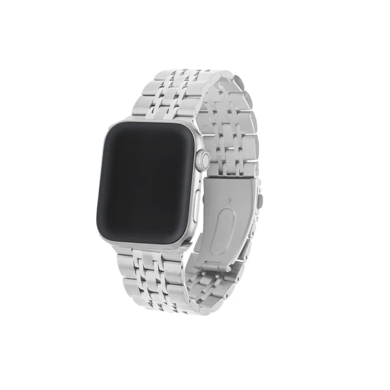 Rachel Silver Apple Watch strap sold by Victoria Emerson
