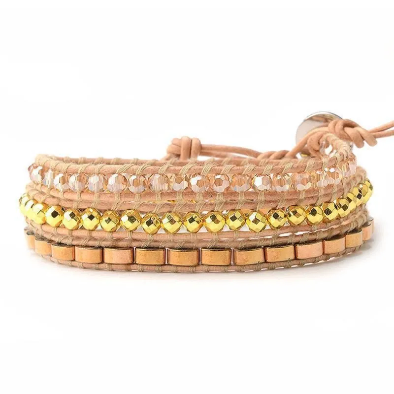 Gold and Bronze Crystals on Natural sold by Victoria Emerson