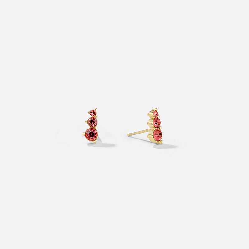 Rose Crystal Trio Studs sold by Victoria Emerson product image thumbnail 2