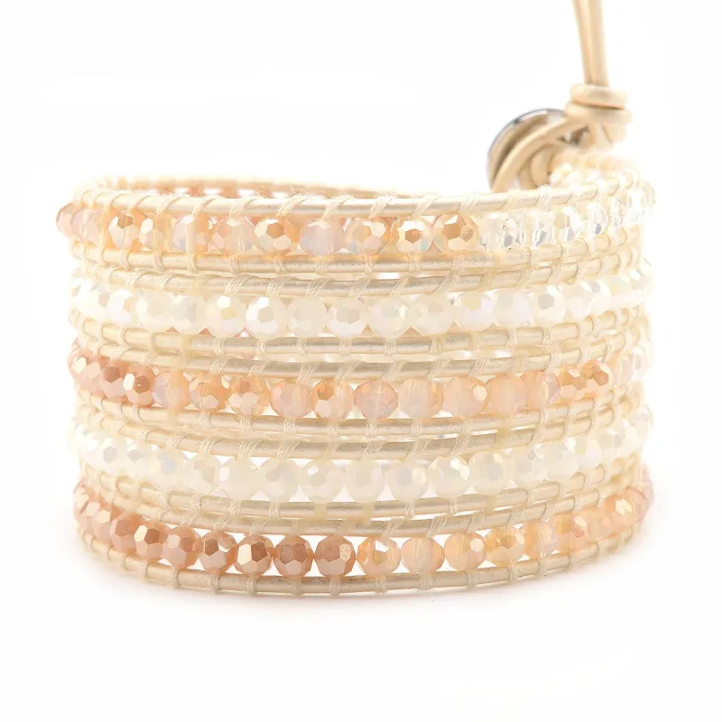 Gold and Cream Crystals on Ivory sold by Victoria Emerson