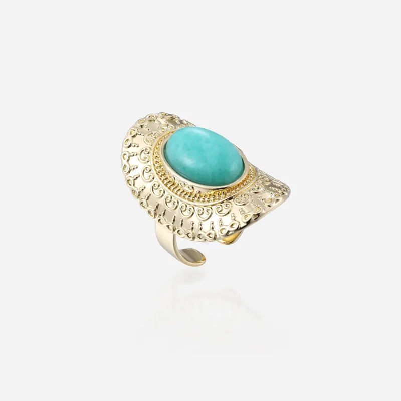 Large Turquoise Statement Ring sold by Victoria Emerson