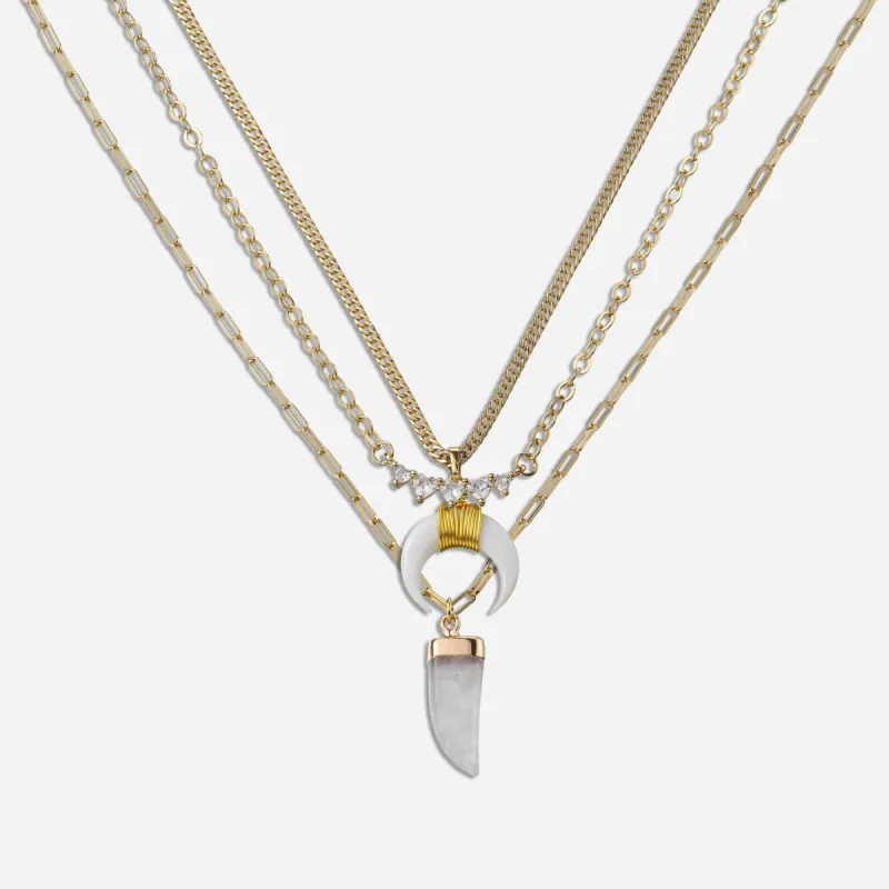 On The Edge Layered Necklace sold by Victoria Emerson