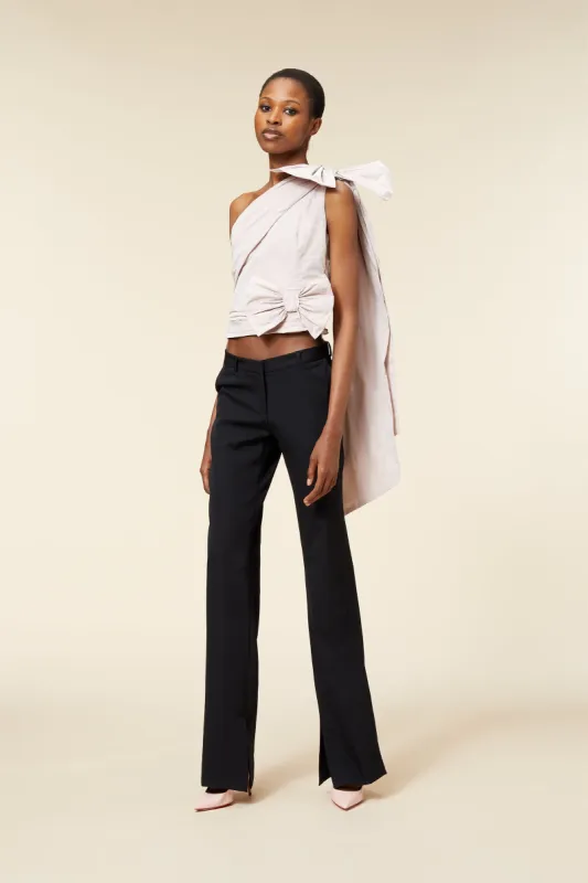 ONE-SHOULDER DRAPE BOW SHIRT sold by Viktor & Rolf