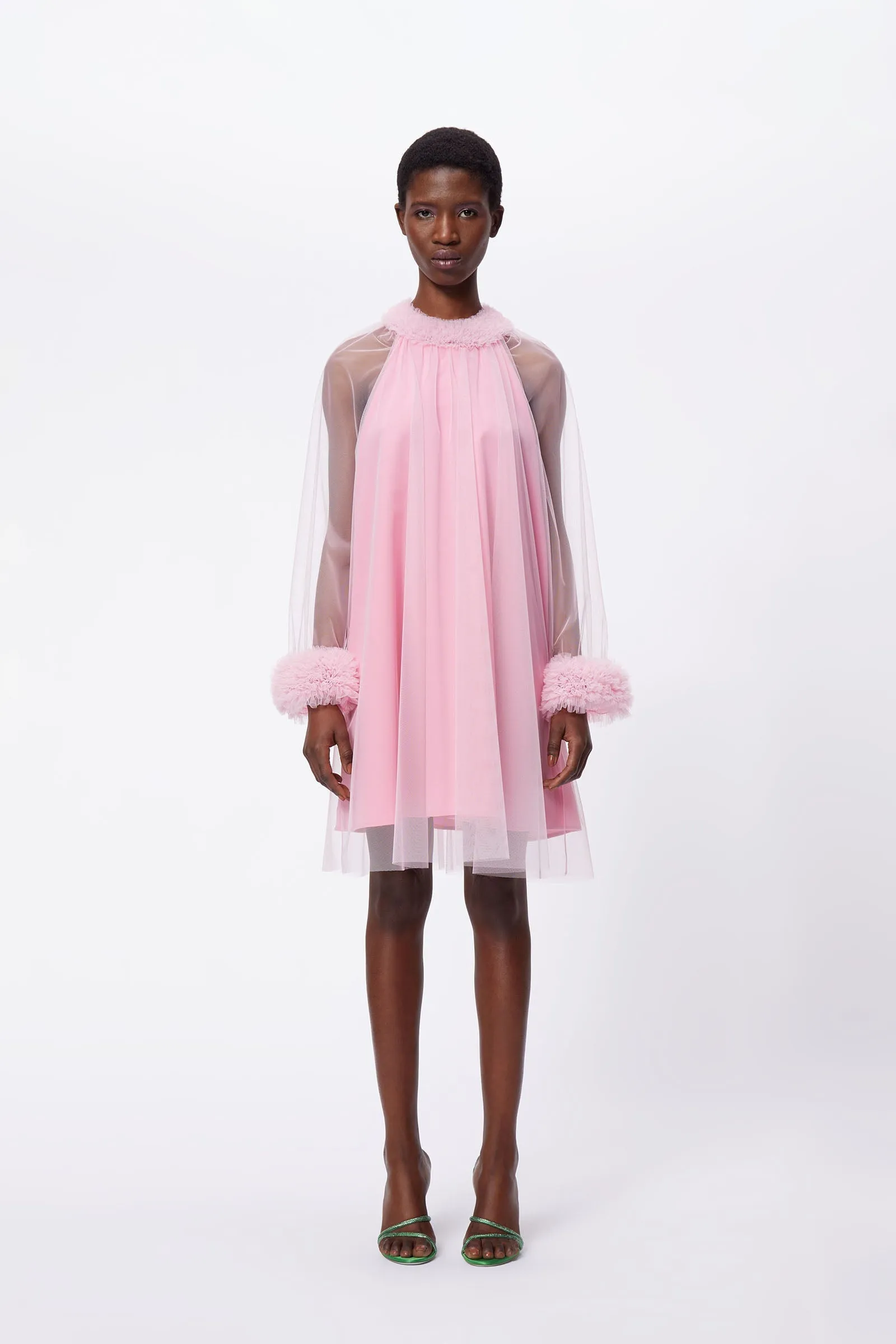 TULLE BOAT NECK MIDI DRESS sold by Viktor & Rolf