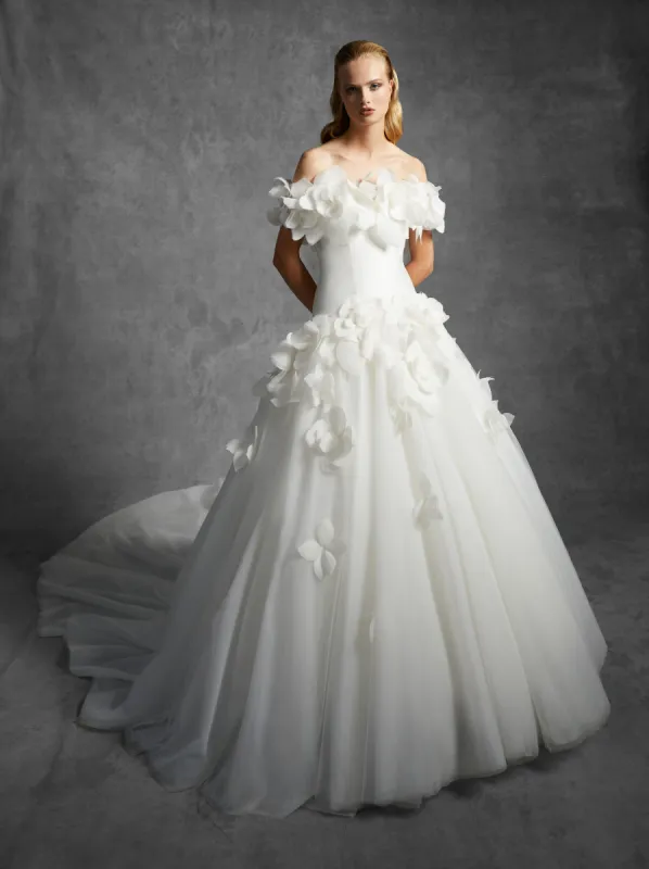 VRM360 - WATTEAU FEATHERED FLOWER GOWN sold by Viktor & Rolf