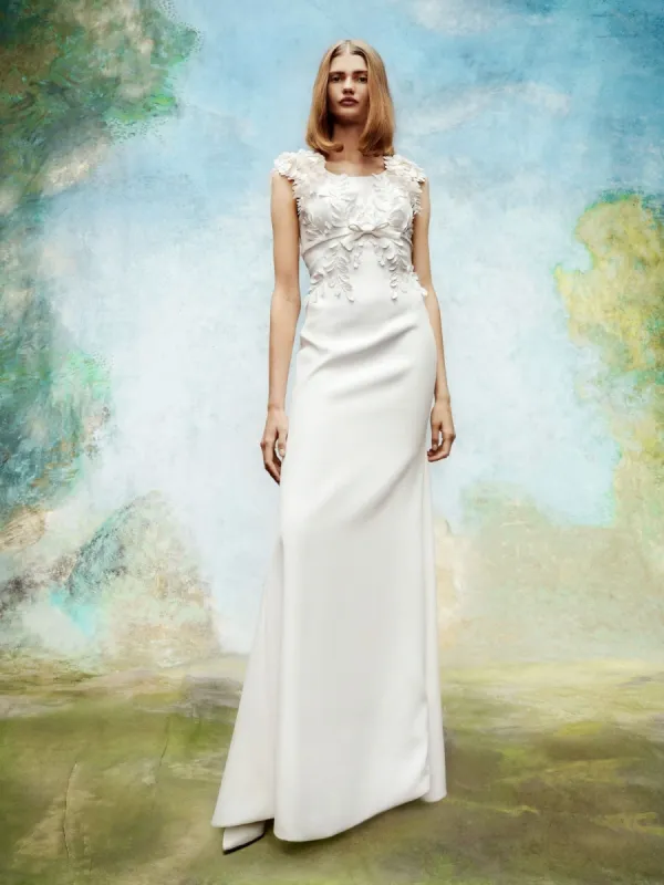 VRM209 - OPEN BACK WISTERIA GARDEN MERMAID GOWN sold by Viktor & Rolf