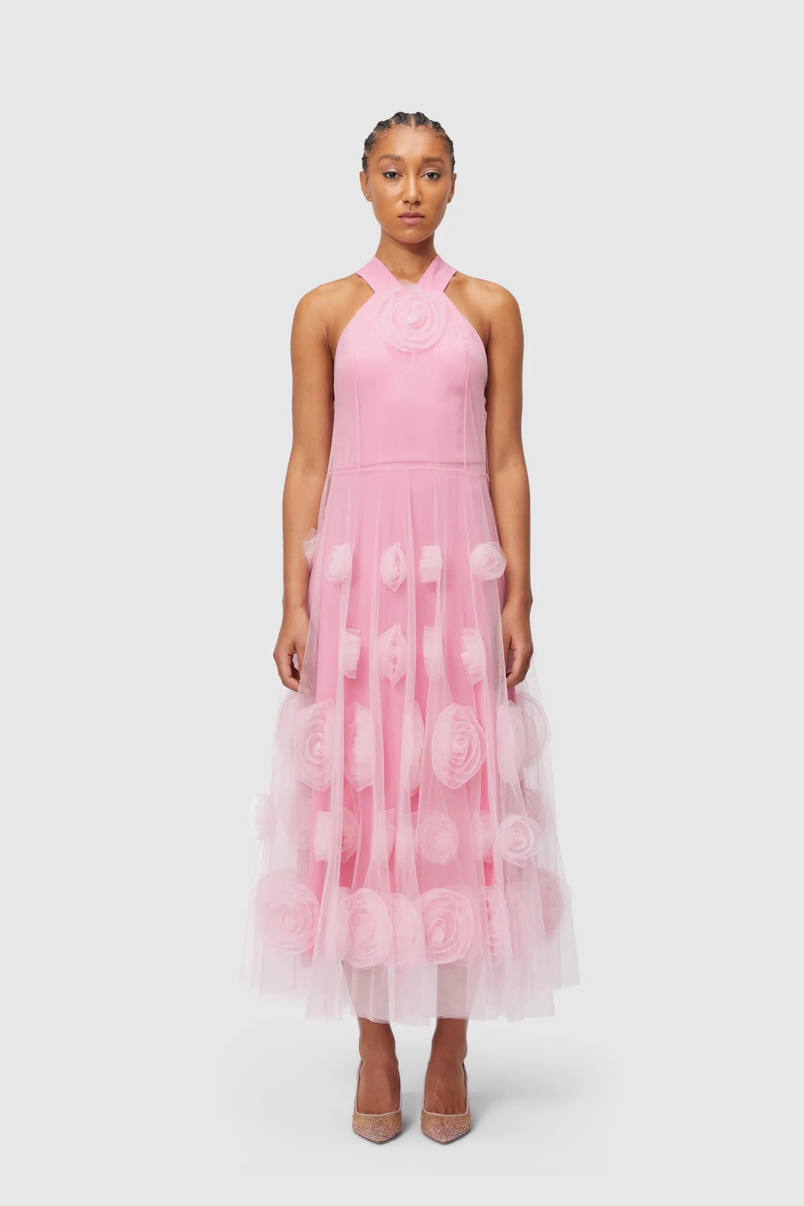 ROSE APPLIQUE MAXI DRESS sold by Viktor & Rolf
