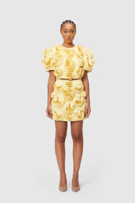 ROSE APPLIQUE CROPPED TOP sold by Viktor & Rolf