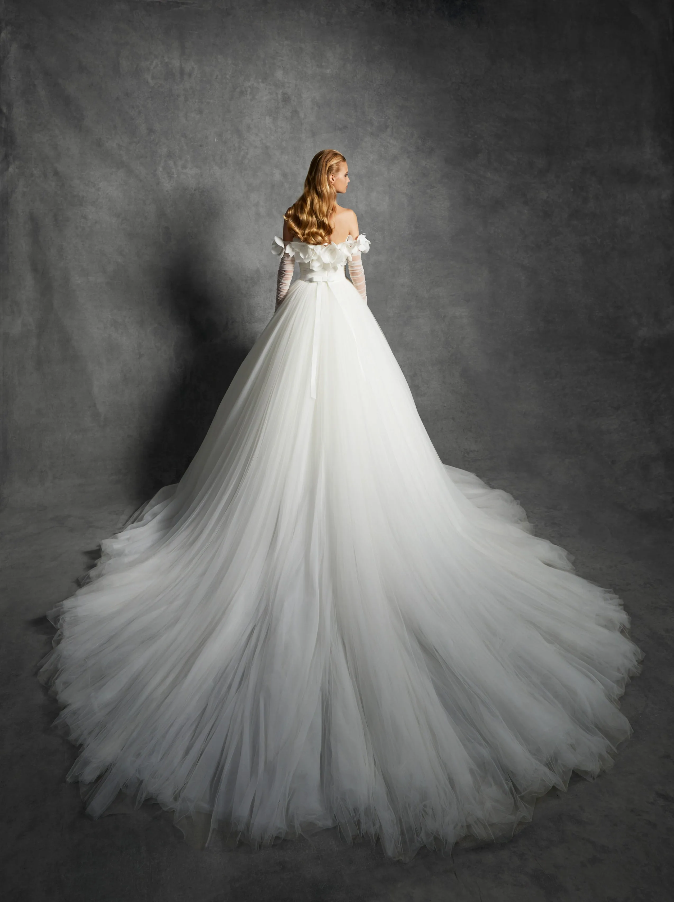 VRM351 - FEATHERED FLOWER A-LINE GOWN sold by Viktor & Rolf product image thumbnail 2