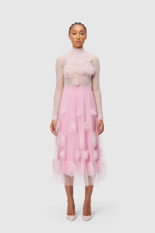 ROSE APPLIQUE MESH TOP sold by Viktor & Rolf