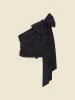ONE-SHOULDER DRAPE BOW SHIRT sold by Viktor & Rolf