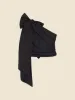 ONE-SHOULDER DRAPE BOW SHIRT sold by Viktor & Rolf