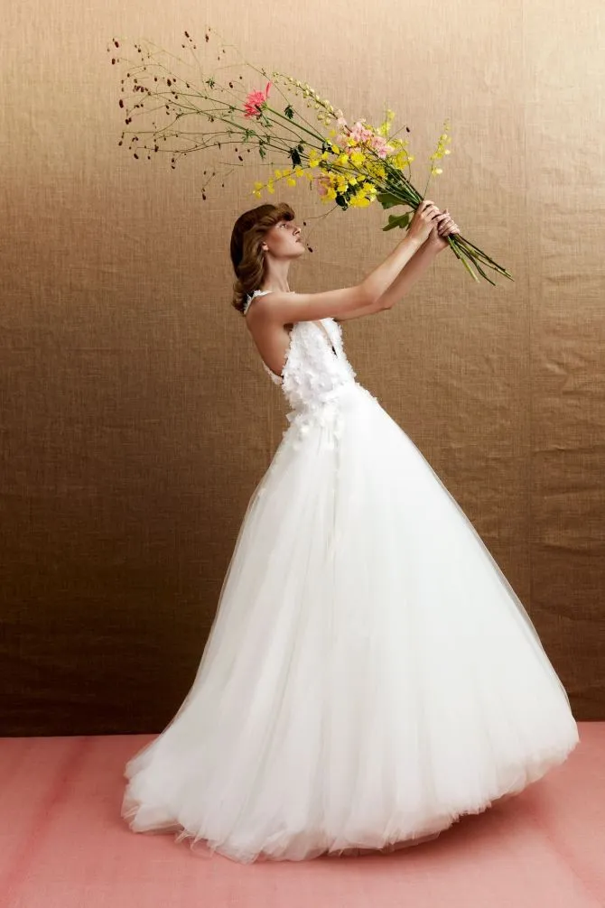 VRM305 - AIRY FLOWER FUR BALL GOWN sold by Viktor & Rolf