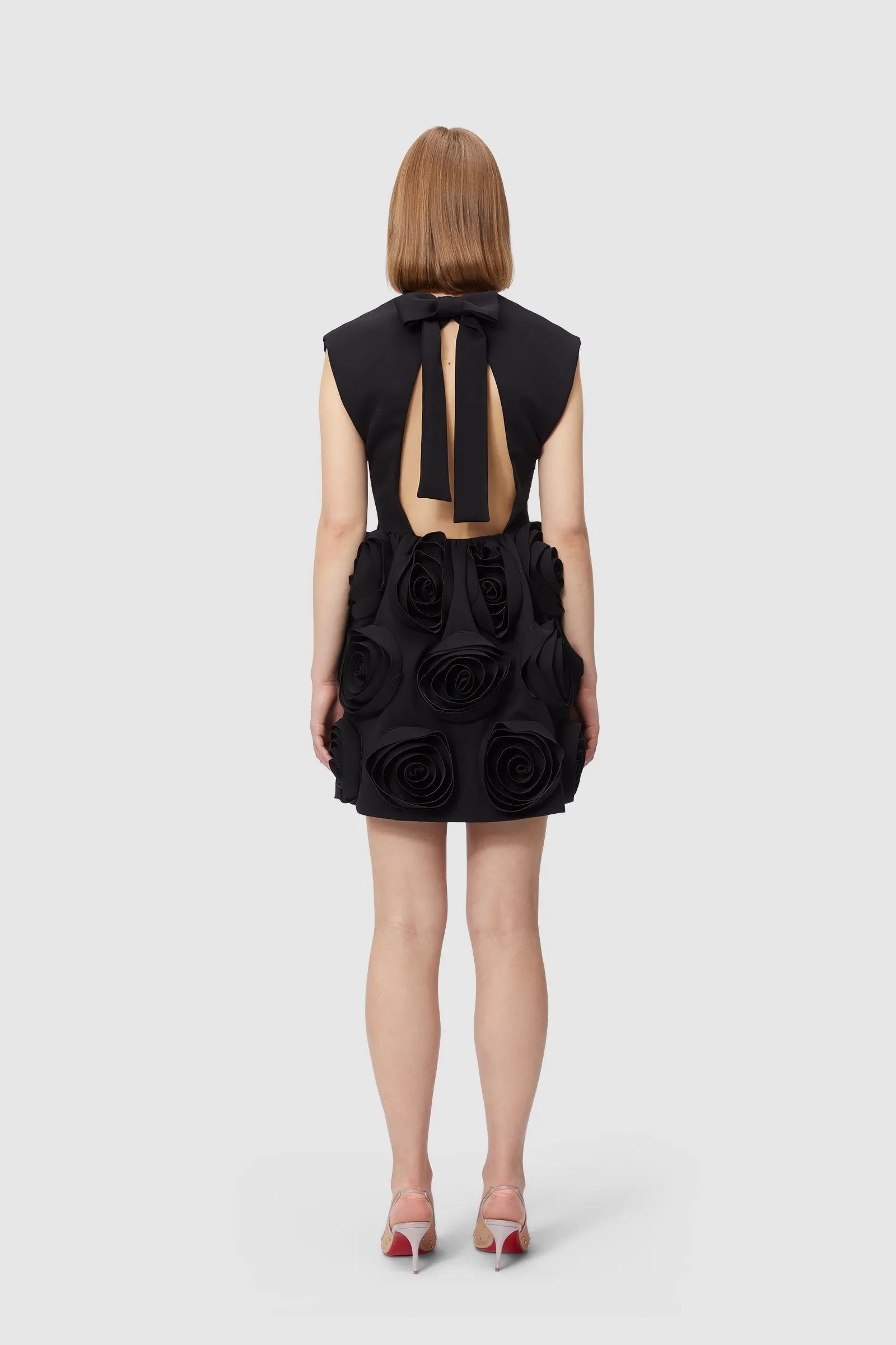 ROSE APPLIQUE BLACK MINI DRESS sold by Viktor & Rolf product image thumbnail 2