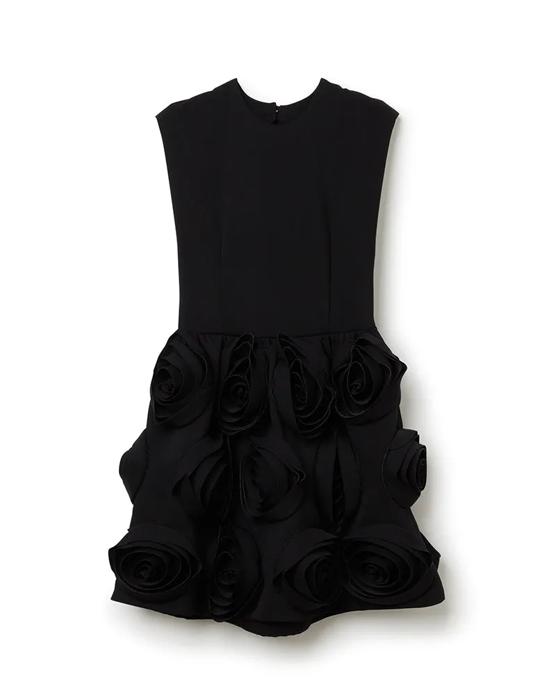 ROSE APPLIQUE BLACK MINI DRESS sold by Viktor & Rolf product image thumbnail 4
