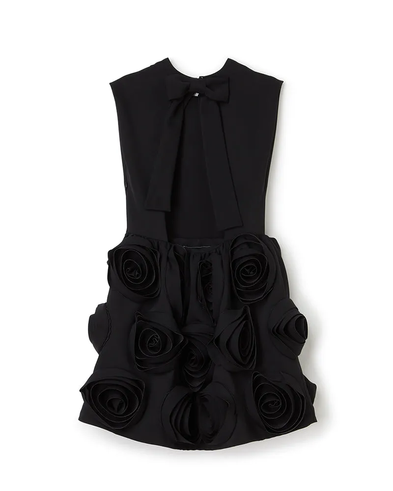ROSE APPLIQUE BLACK MINI DRESS sold by Viktor & Rolf product image thumbnail 5