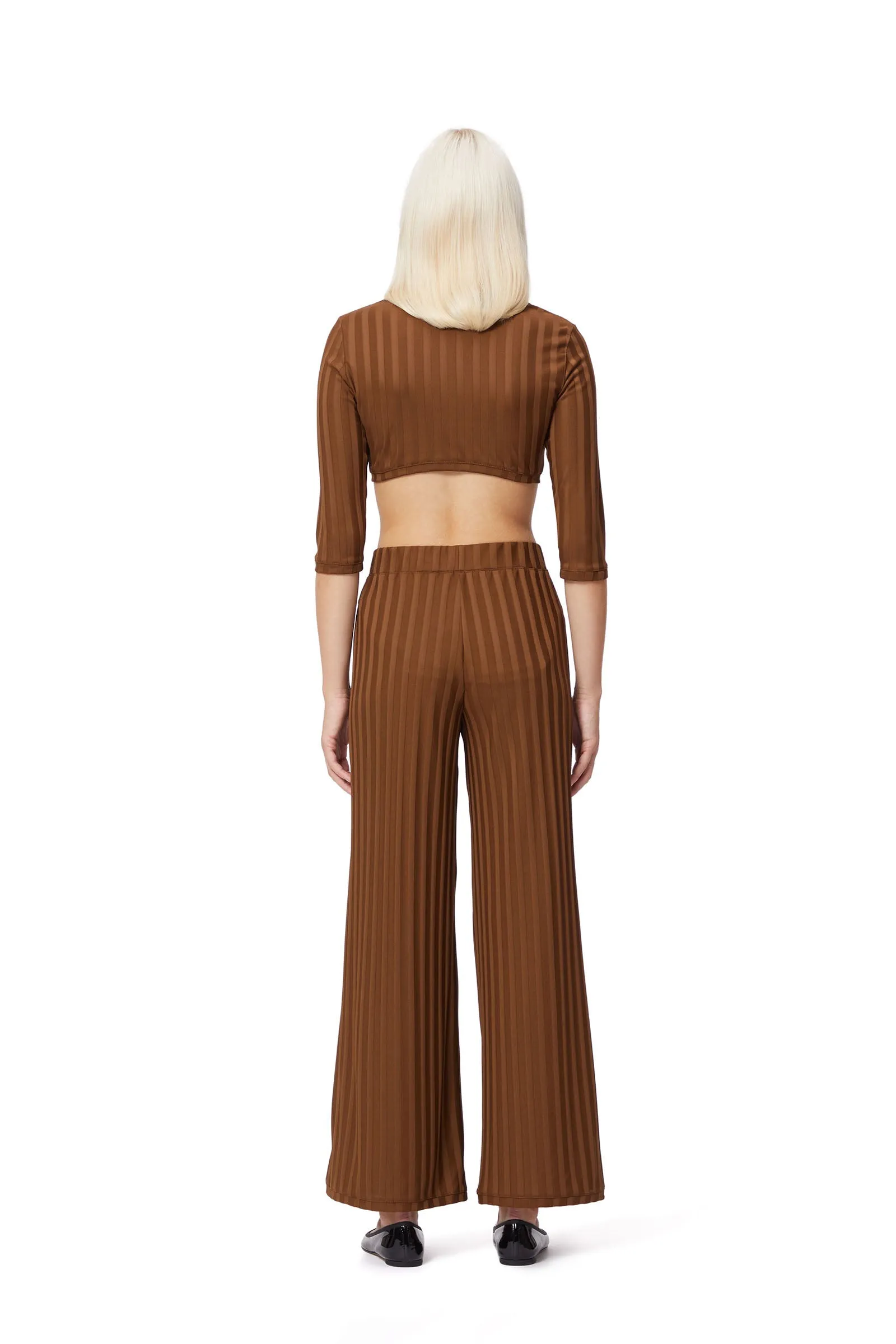 WIDE LEG RIB PANTS sold by Viktor & Rolf product image thumbnail 2
