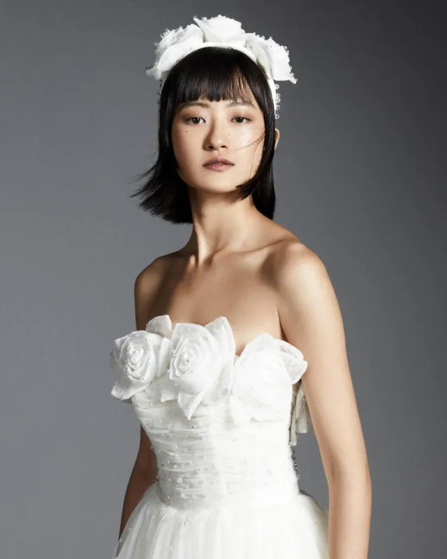 VRM408HB - CRYSTALLIZED ROSES HEADBAND sold by Viktor & Rolf