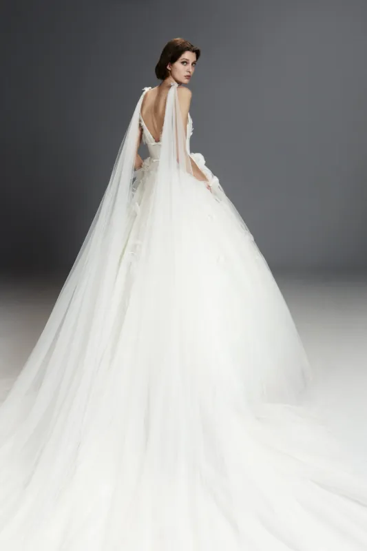 VRM390 - FAIRYTALE FLOWERS TULLE GOWN sold by Viktor & Rolf