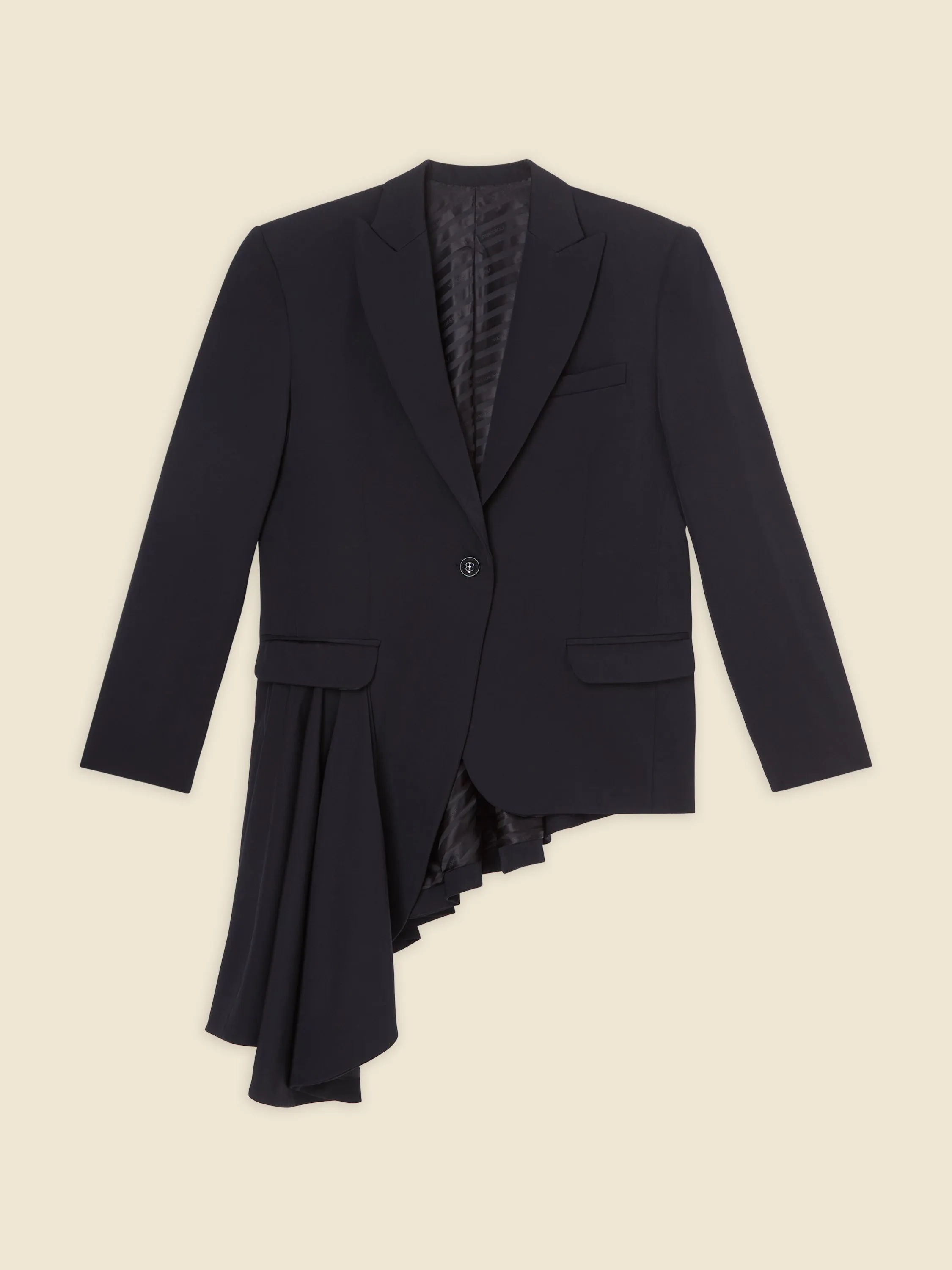 ASYMMETRIC WOOL BLAZER sold by Viktor & Rolf product image thumbnail 3