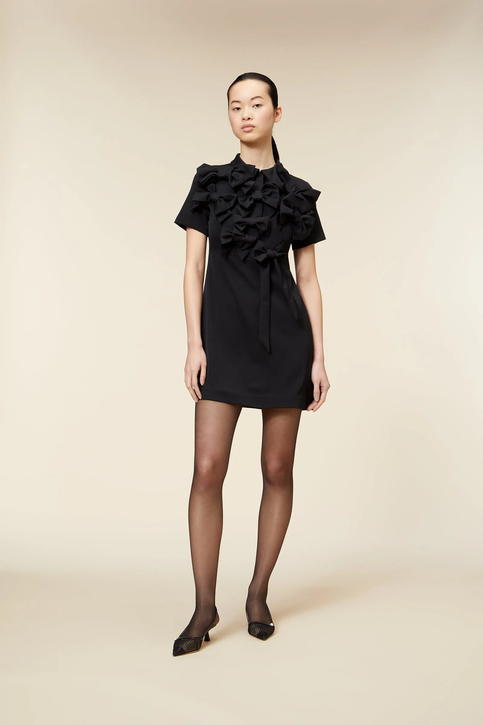 BOW BOUQUET WOOL POLO DRESS sold by Viktor & Rolf