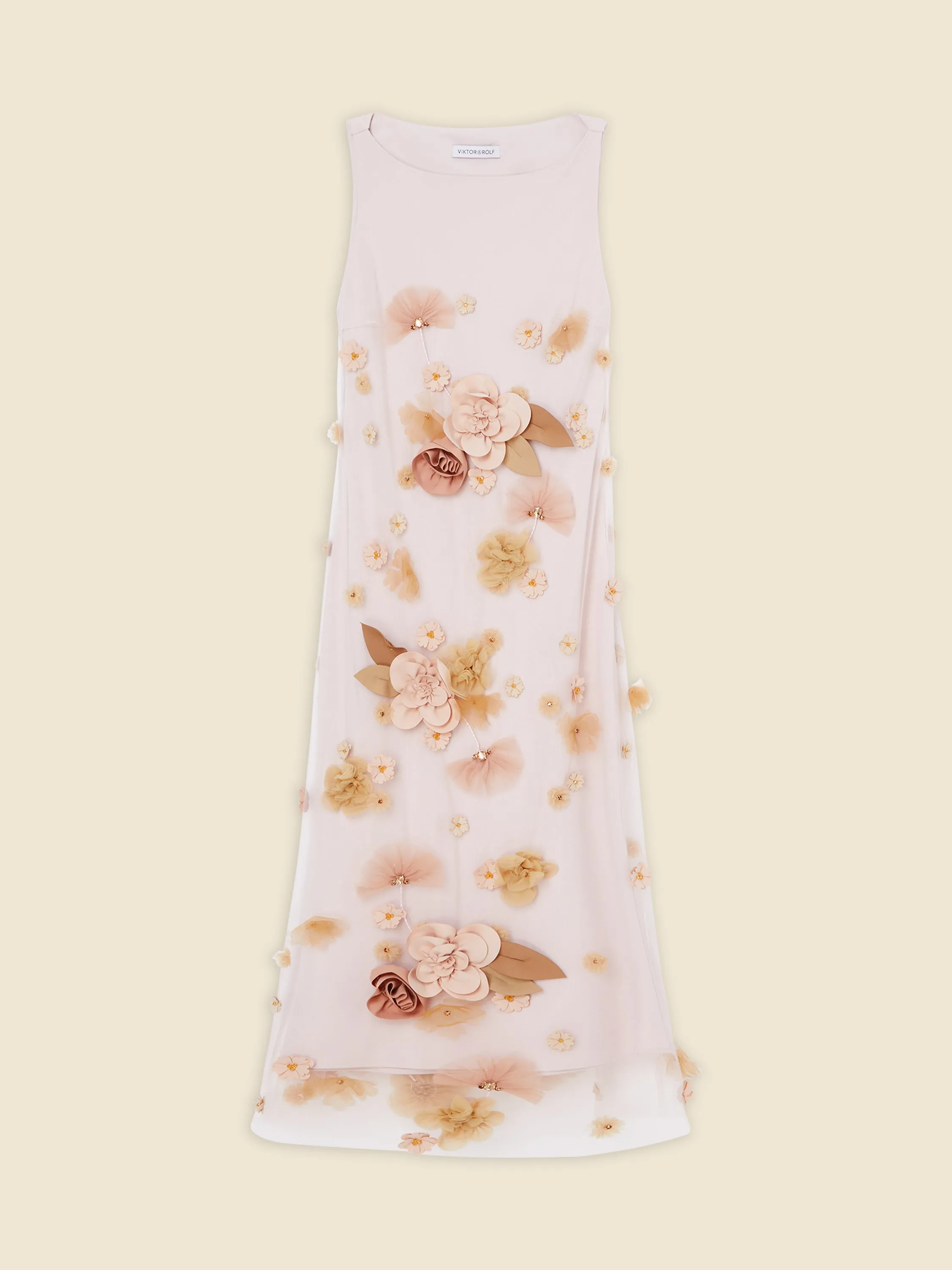 FLORAL EMBROIDERY MIDI DRESS sold by Viktor & Rolf product image thumbnail 4
