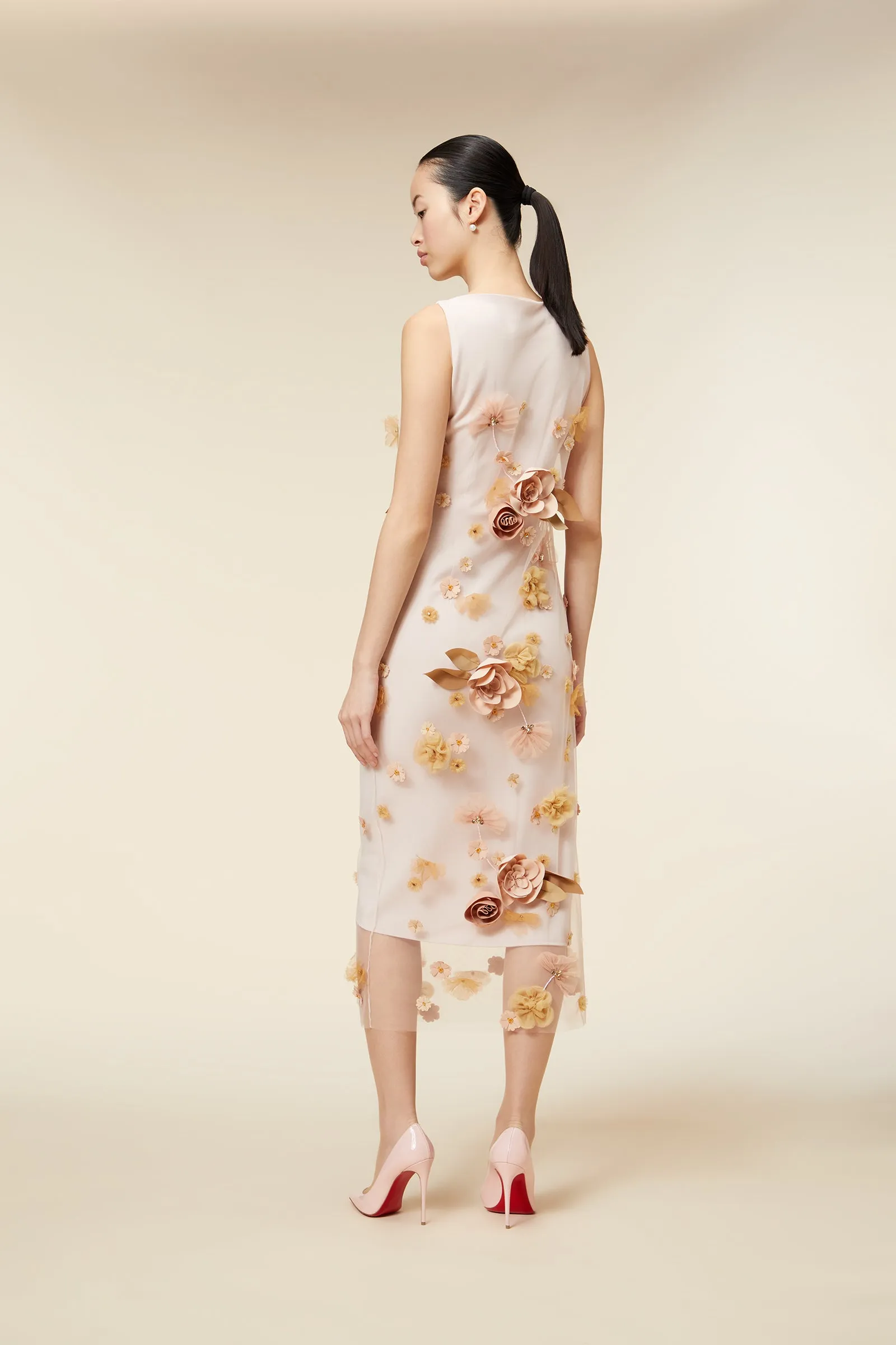 FLORAL EMBROIDERY MIDI DRESS sold by Viktor & Rolf product image thumbnail 2