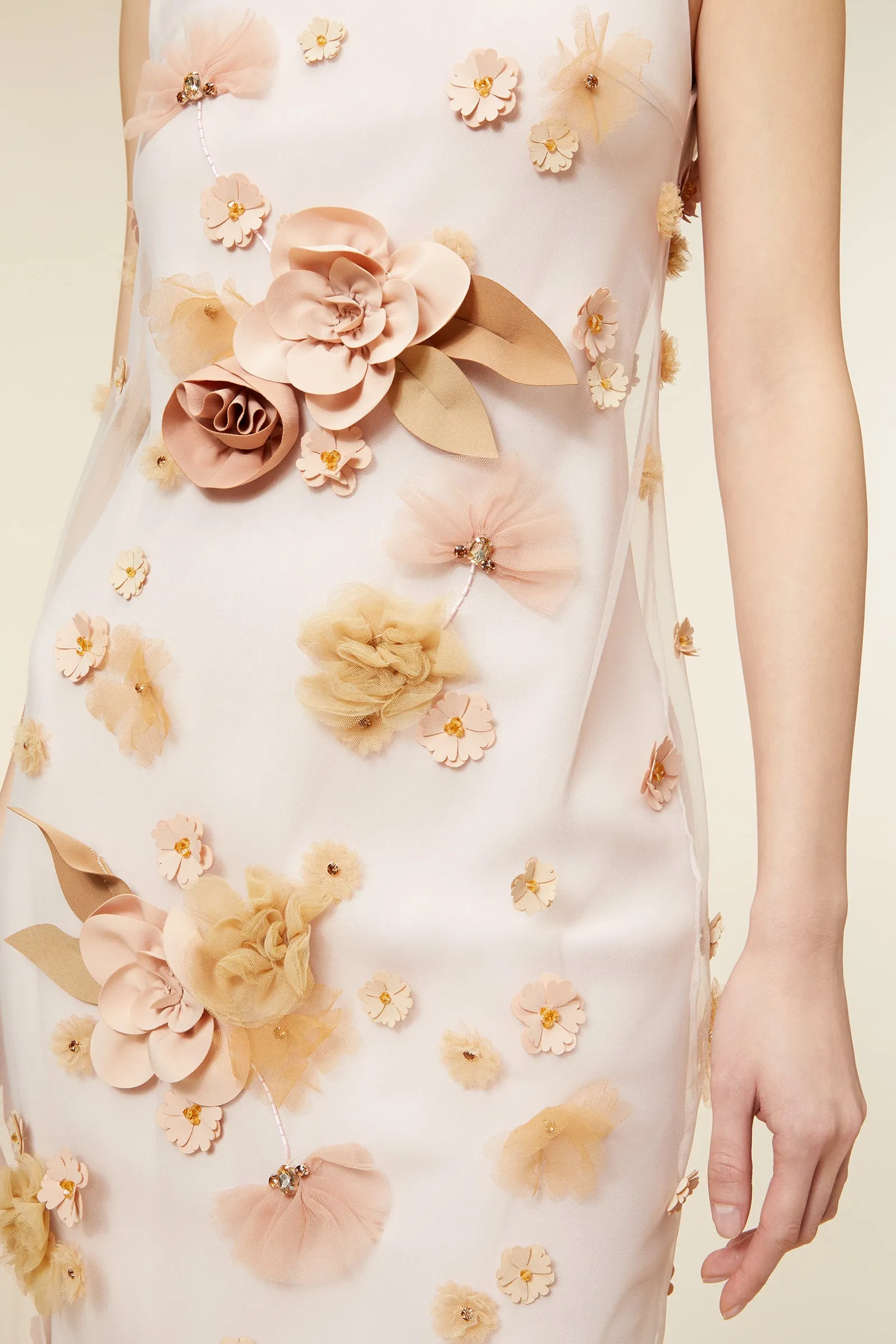 FLORAL EMBROIDERY MIDI DRESS sold by Viktor & Rolf product image thumbnail 3