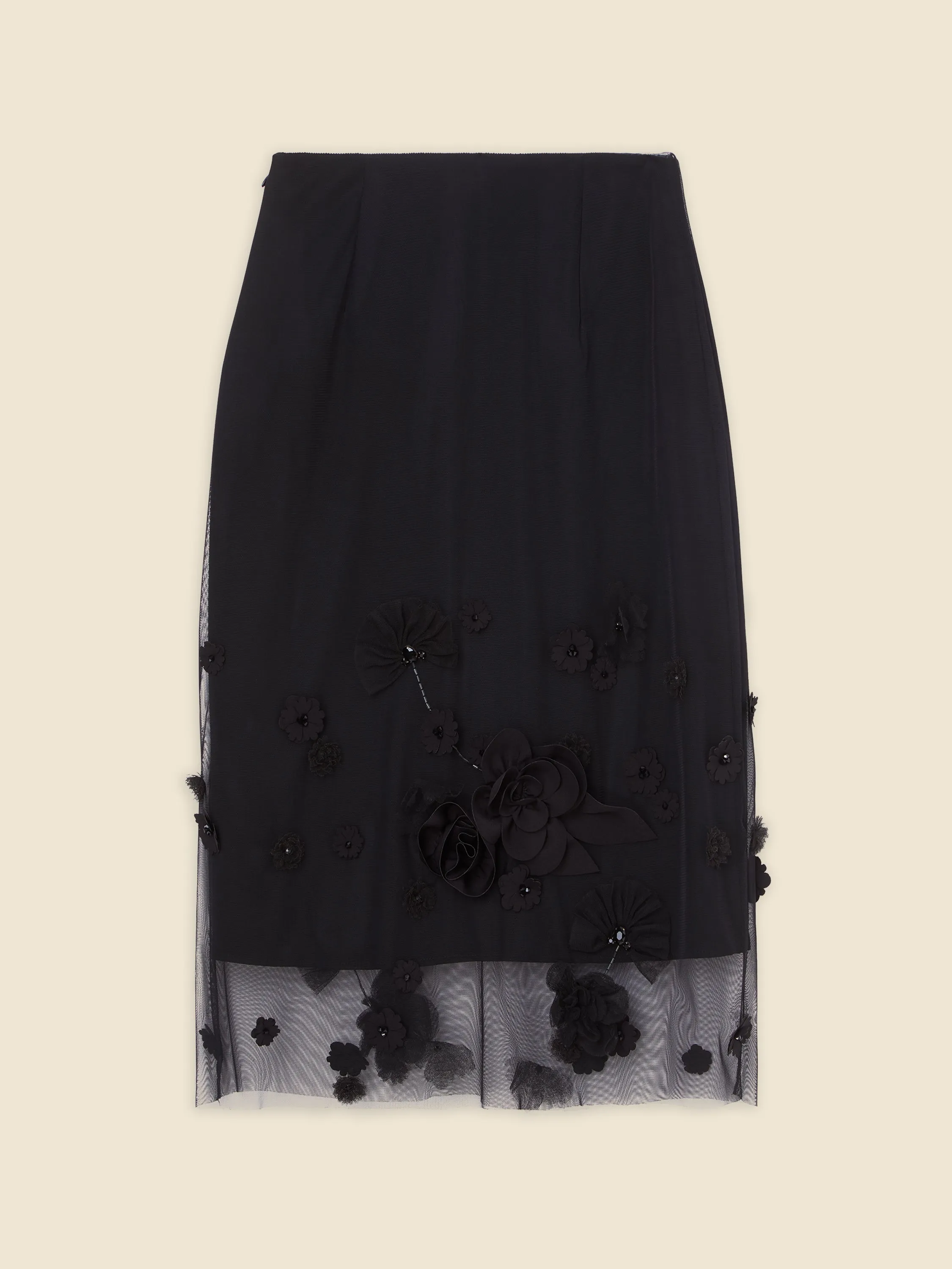 FLORAL EMBROIDERY MIDI SKIRT sold by Viktor & Rolf product image thumbnail 4