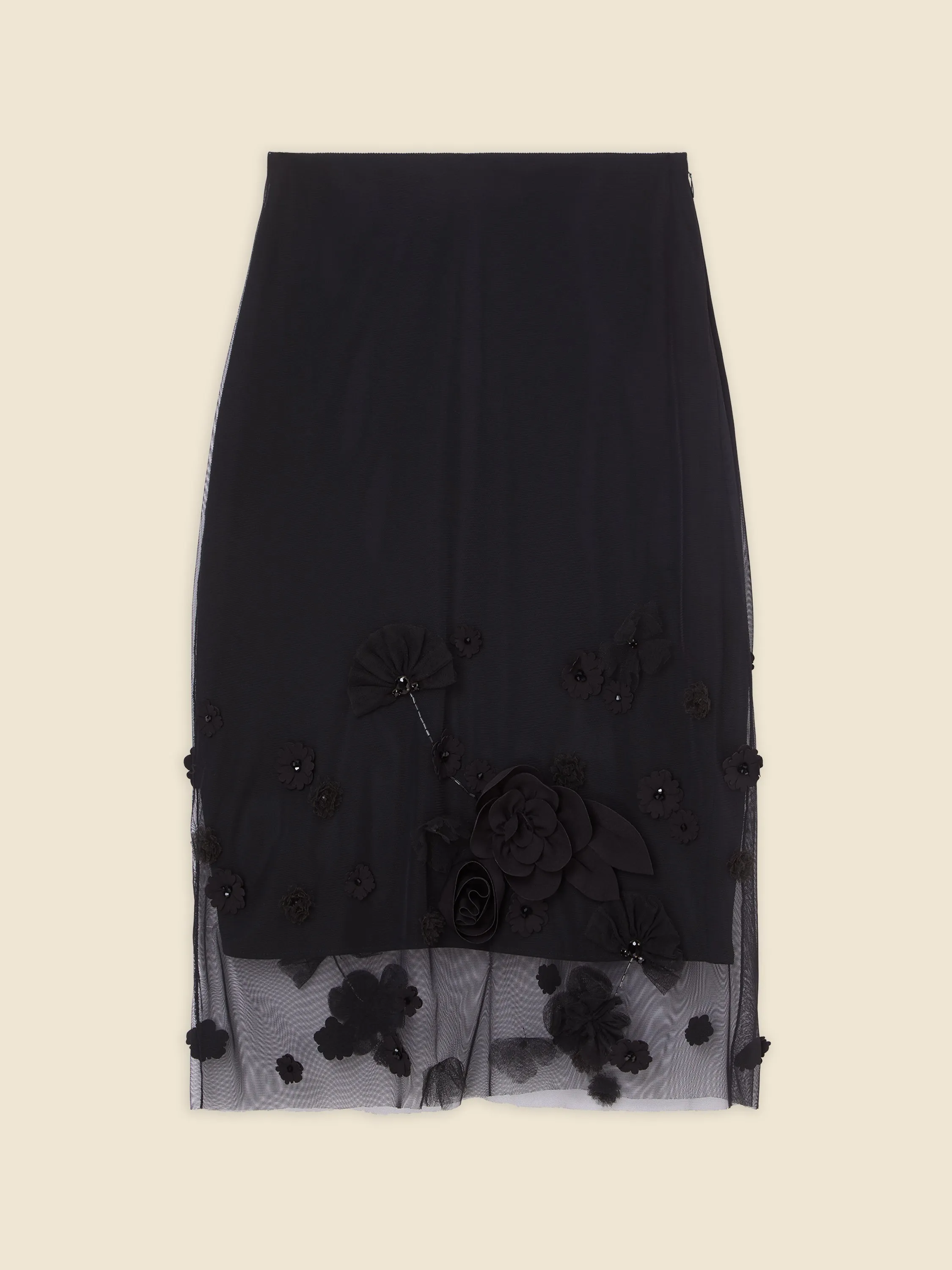 FLORAL EMBROIDERY MIDI SKIRT sold by Viktor & Rolf product image thumbnail 3