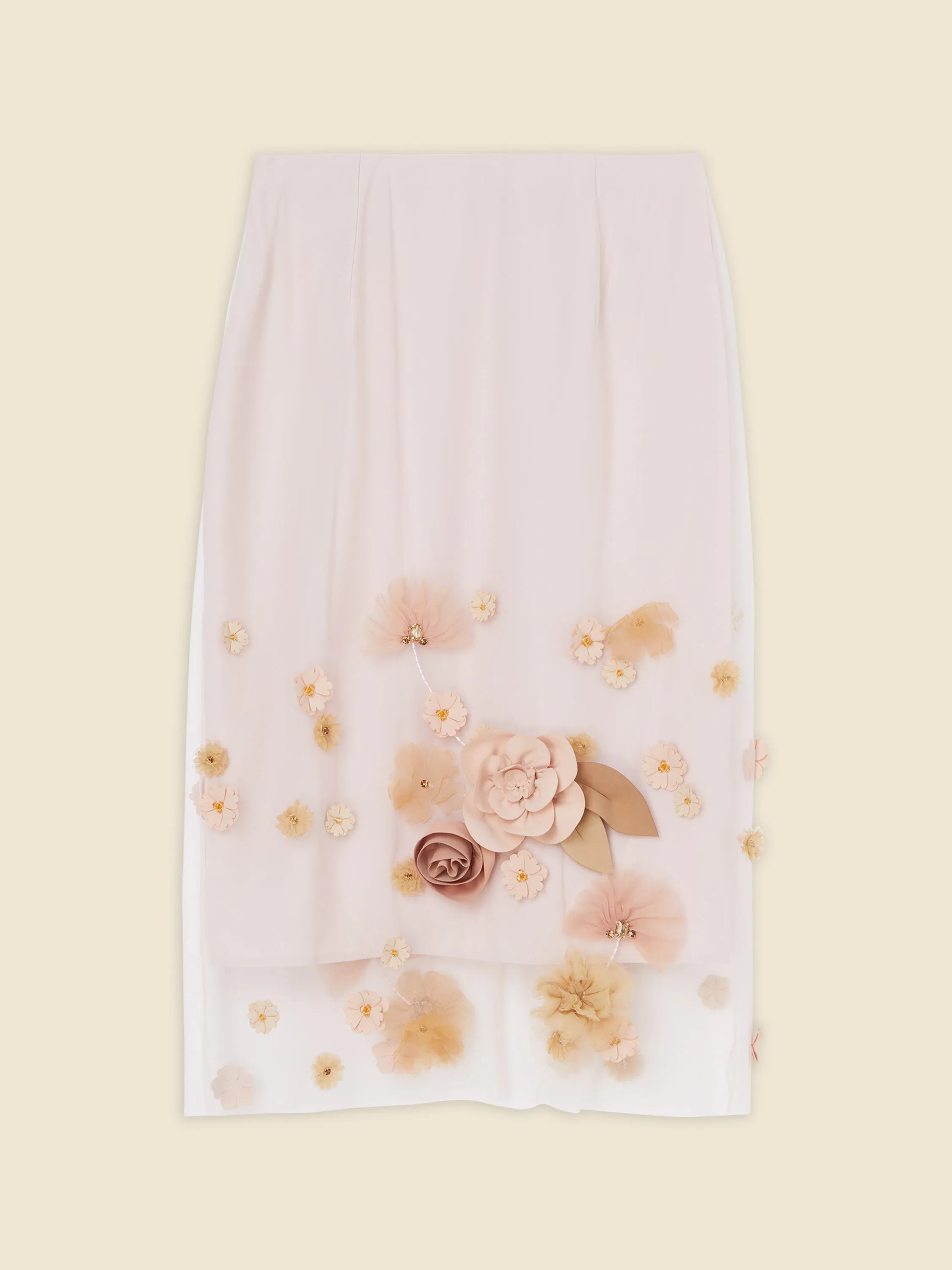 FLORAL EMBROIDERY MIDI SKIRT sold by Viktor & Rolf product image thumbnail 4
