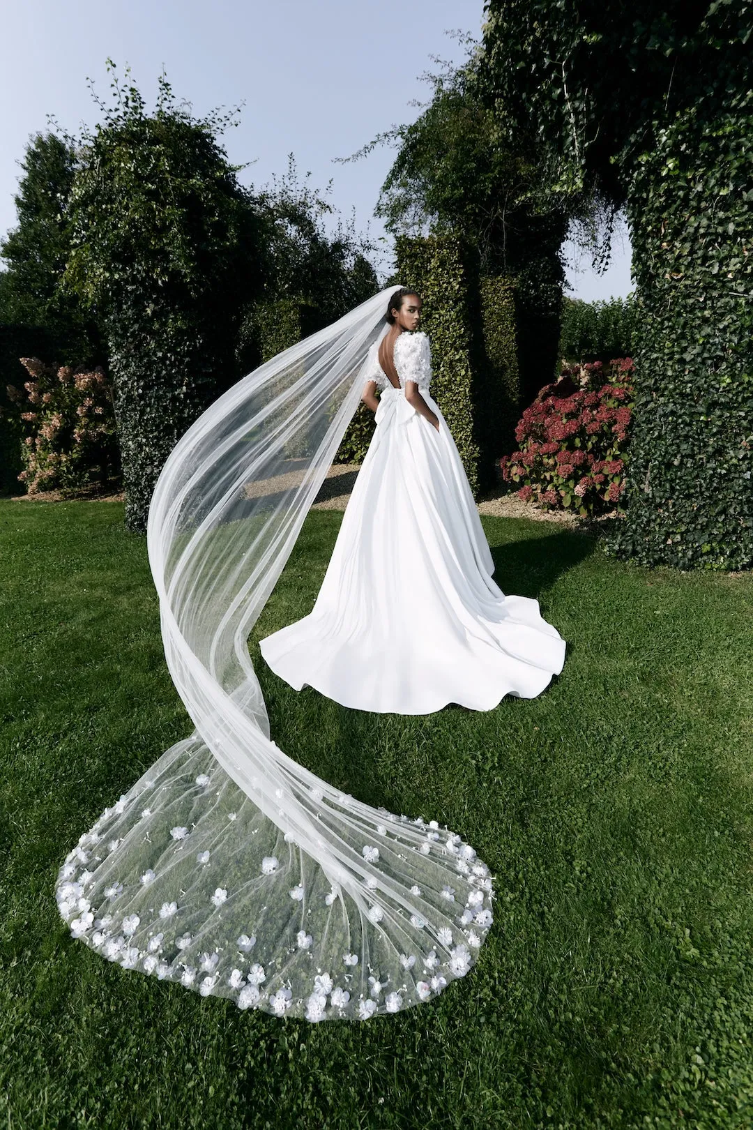 VRM464 – PAILETTE FLORAL GARDENS A-LINE GOWN sold by Viktor & Rolf product image thumbnail 3