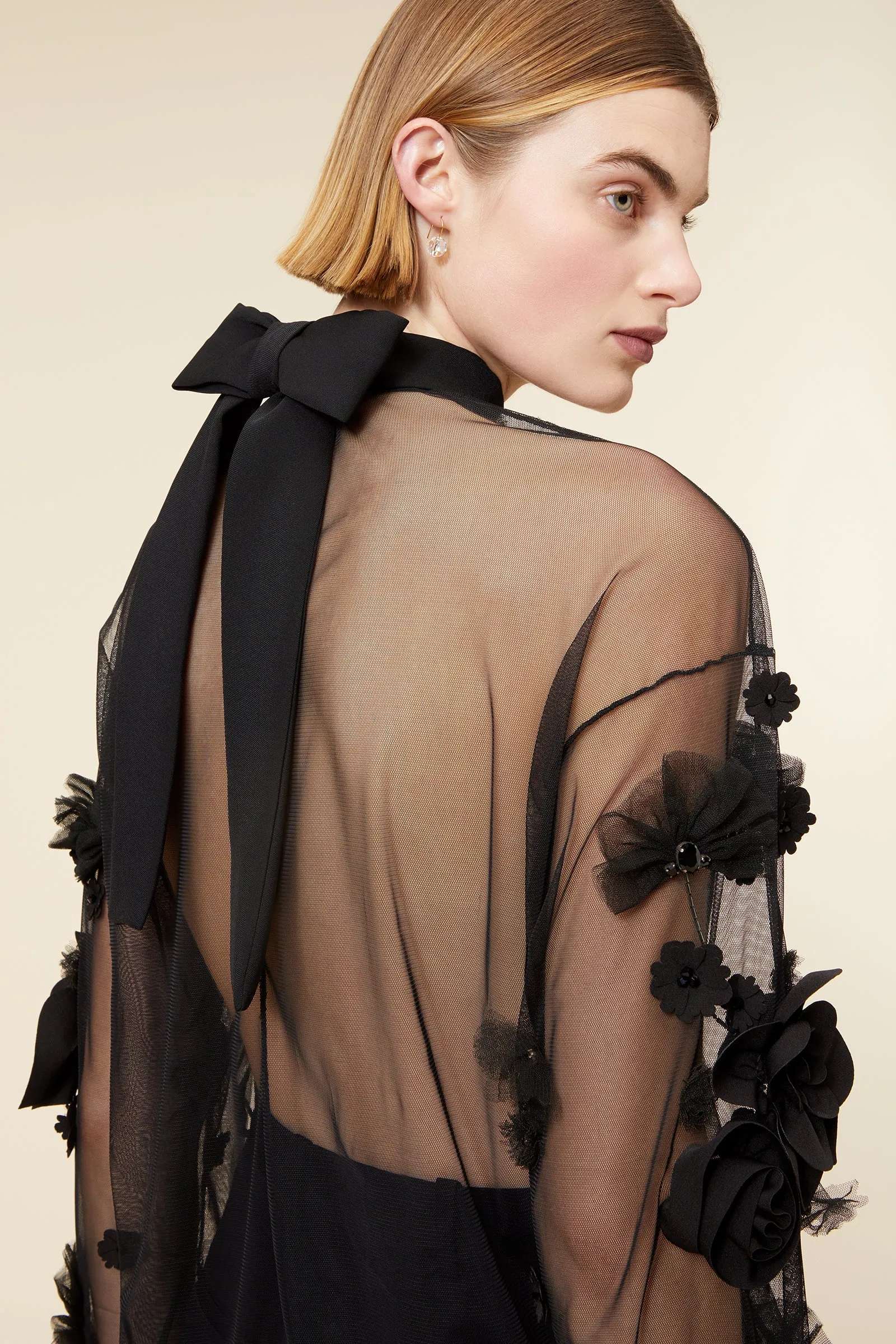 FLORAL EMBROIDERY LONG SLEEVE TOP sold by Viktor & Rolf product image thumbnail 3