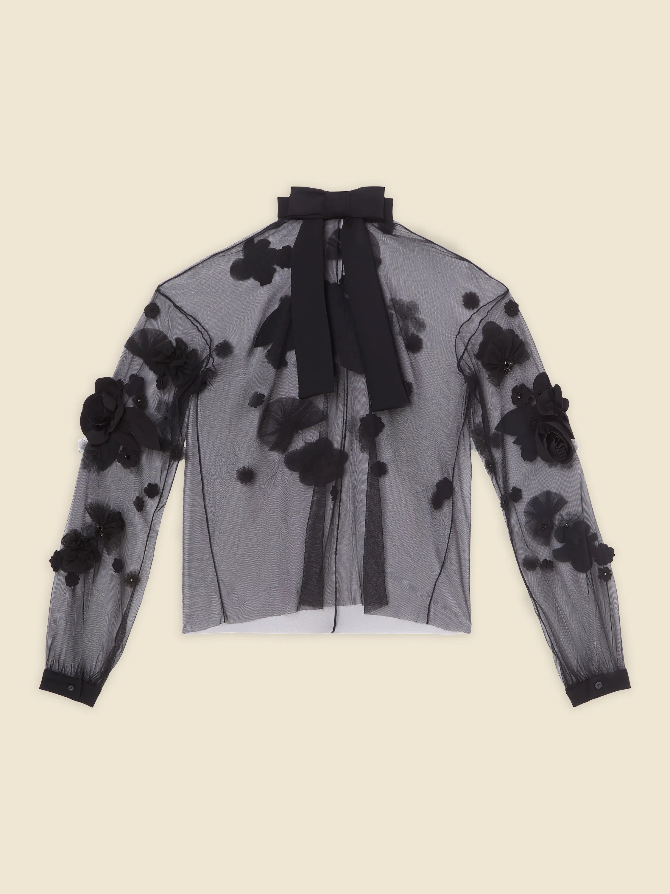 FLORAL EMBROIDERY LONG SLEEVE TOP sold by Viktor & Rolf product image thumbnail 5