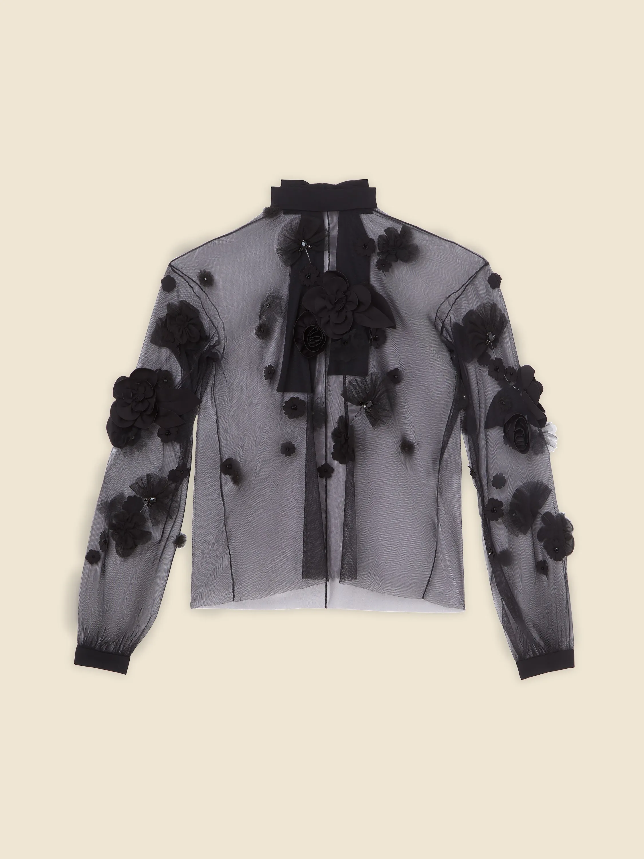 FLORAL EMBROIDERY LONG SLEEVE TOP sold by Viktor & Rolf product image thumbnail 4