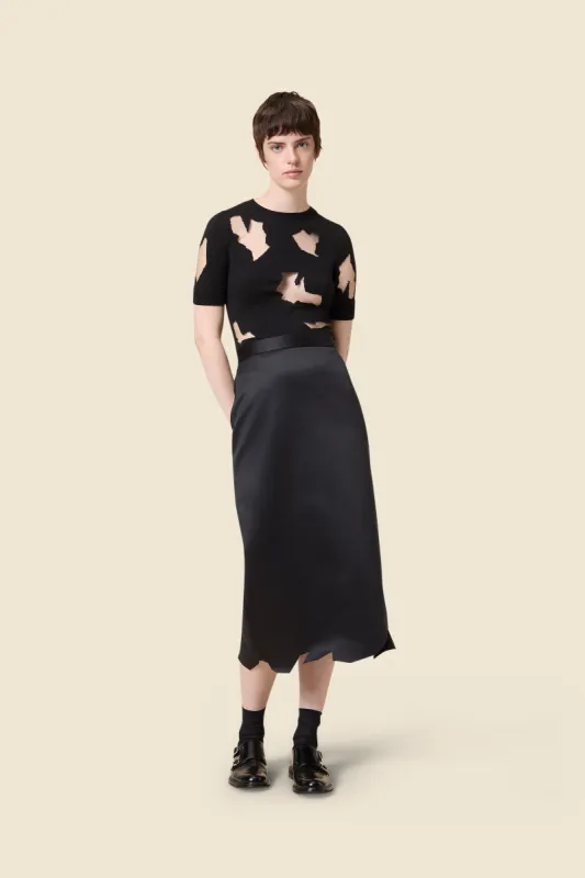 HEM CUT SATIN SKIRT sold by Viktor & Rolf