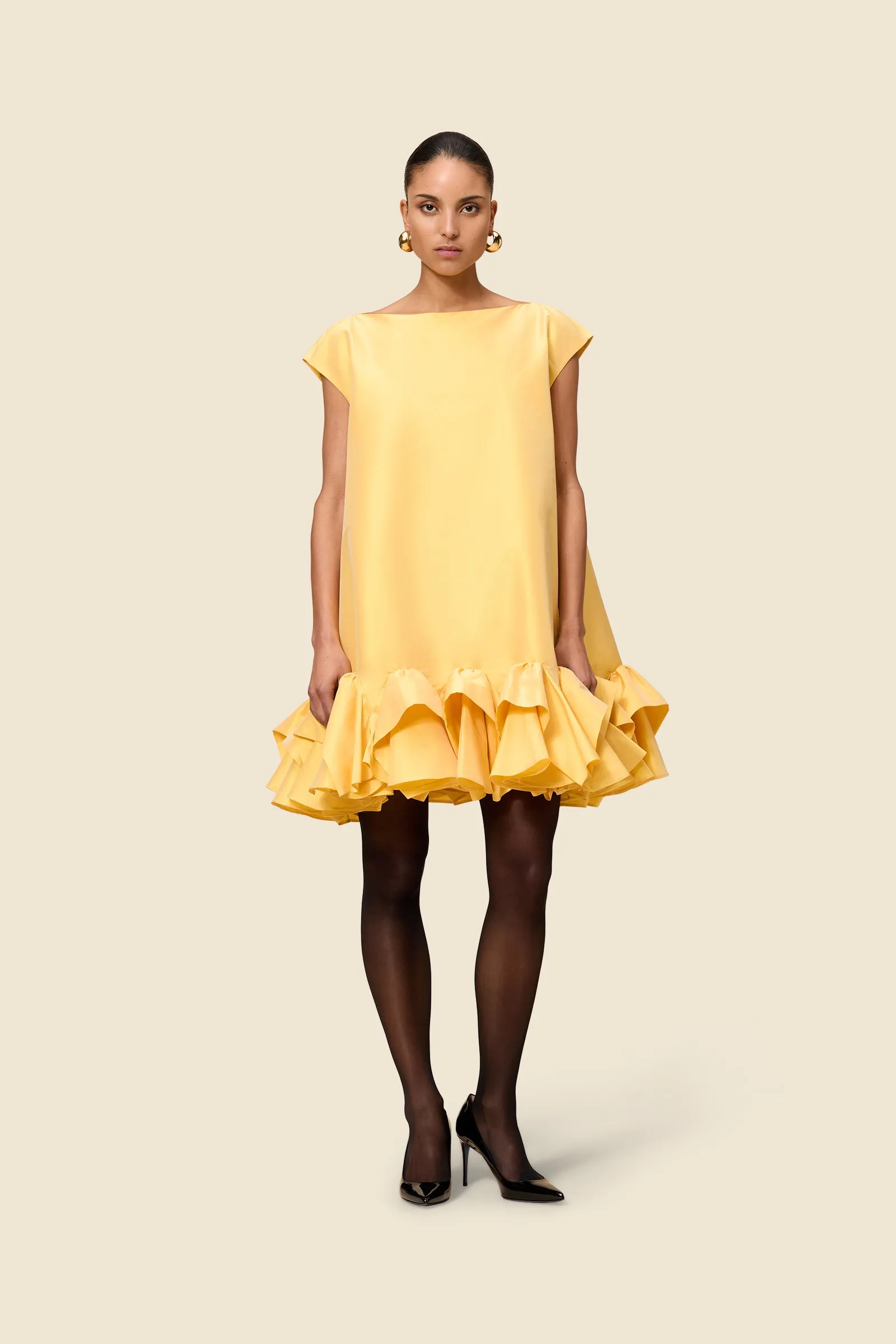 TUCK UP TAFFETA MINI DRESS sold by Viktor & Rolf