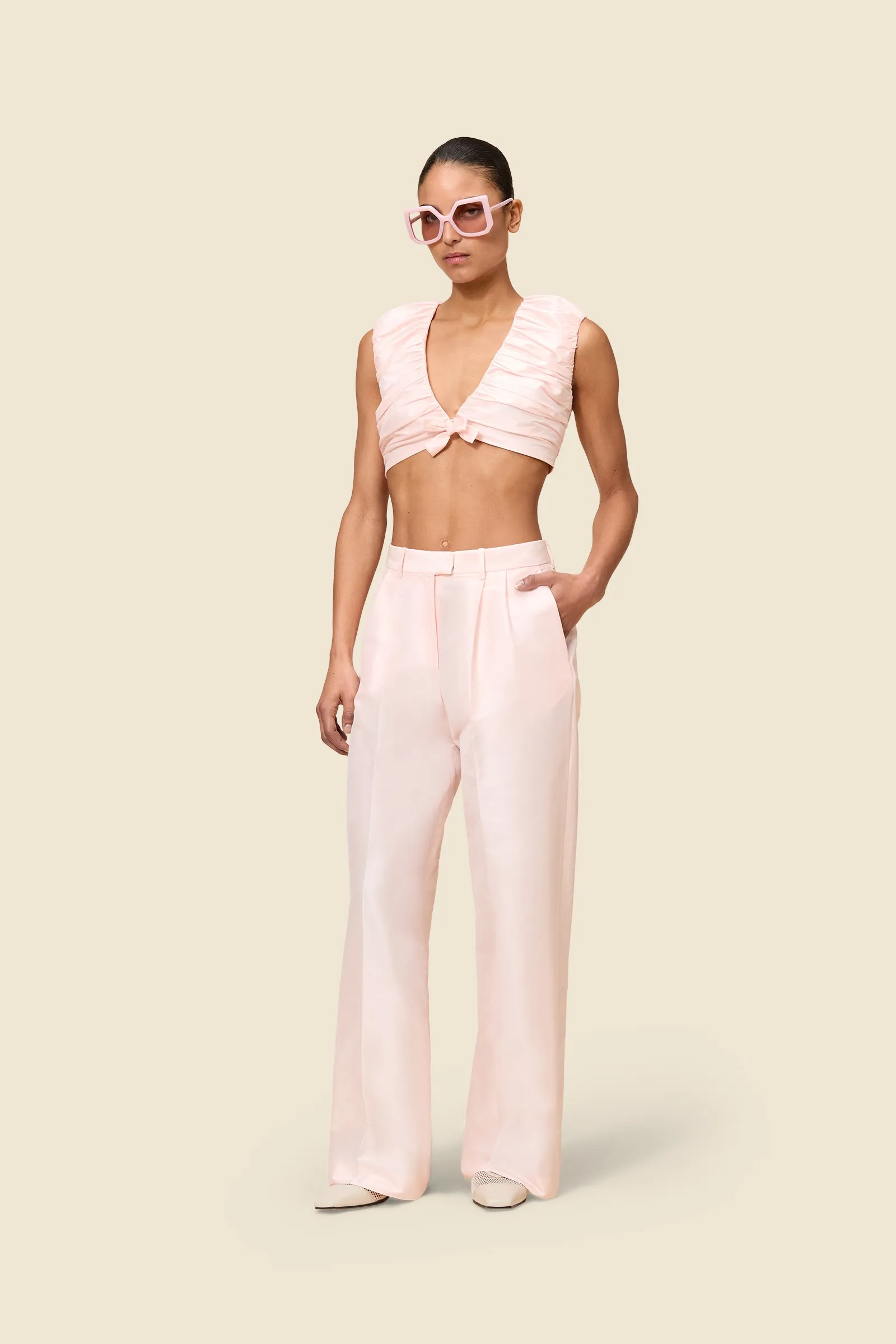 STRAIGHT LEG TAFFETA TROUSERS sold by Viktor & Rolf