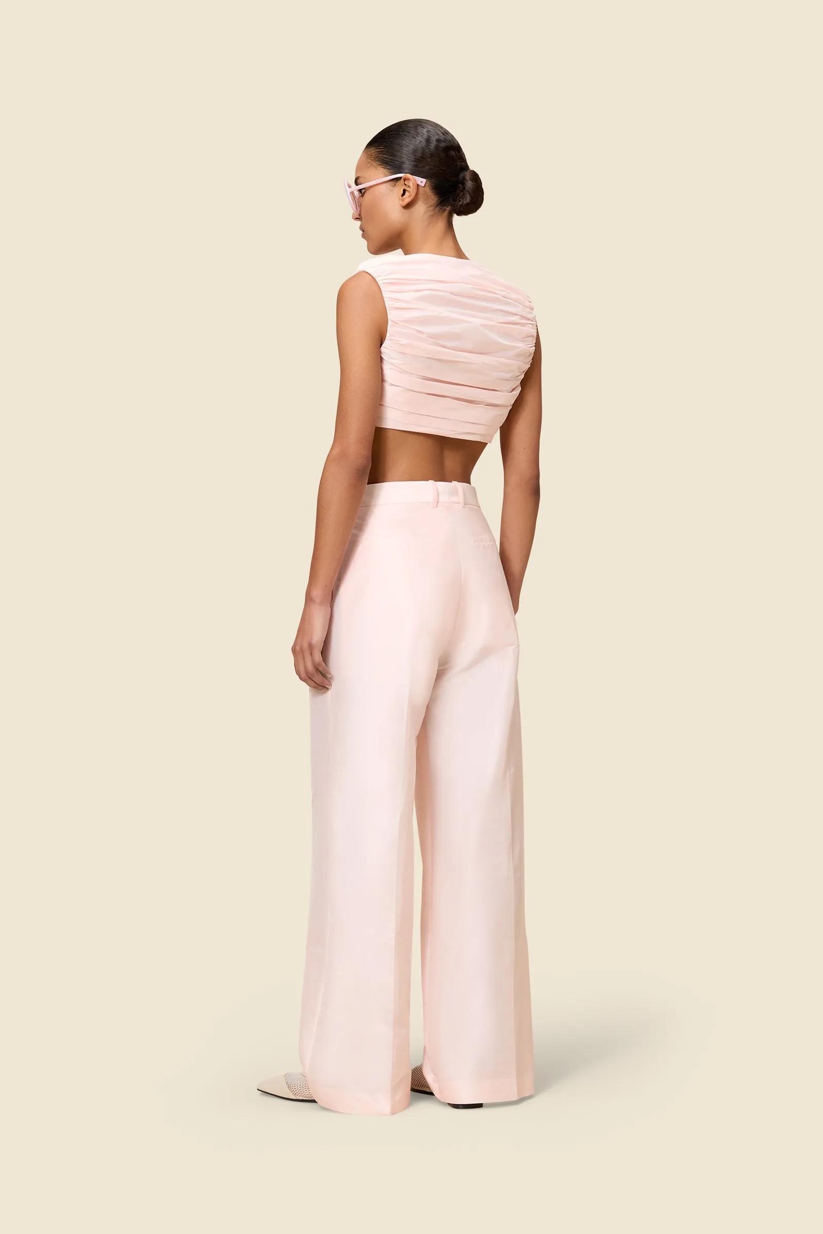 STRAIGHT LEG TAFFETA TROUSERS sold by Viktor & Rolf product image thumbnail 2