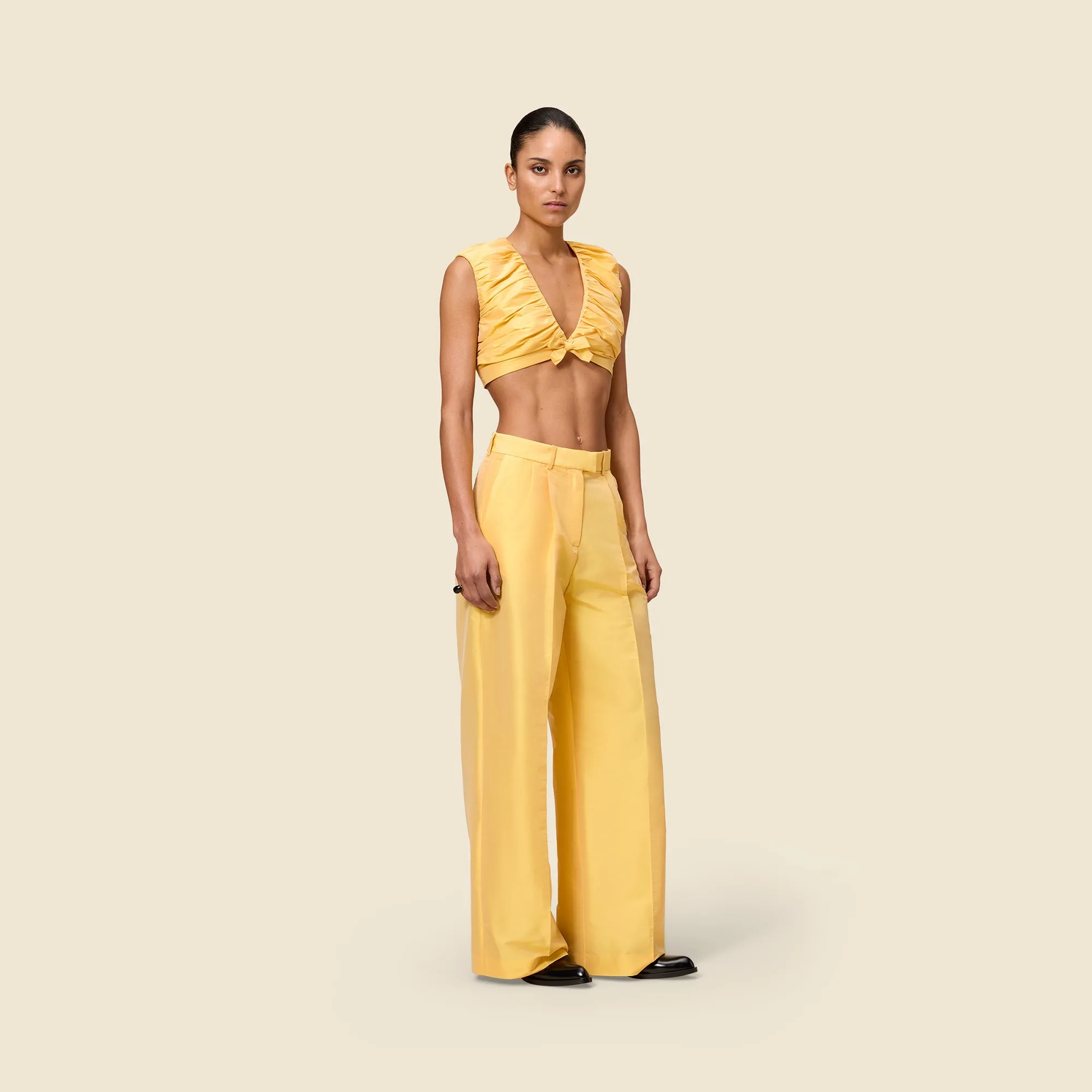 STRAIGHT LEG TAFFETA TROUSERS sold by Viktor & Rolf product image thumbnail 5