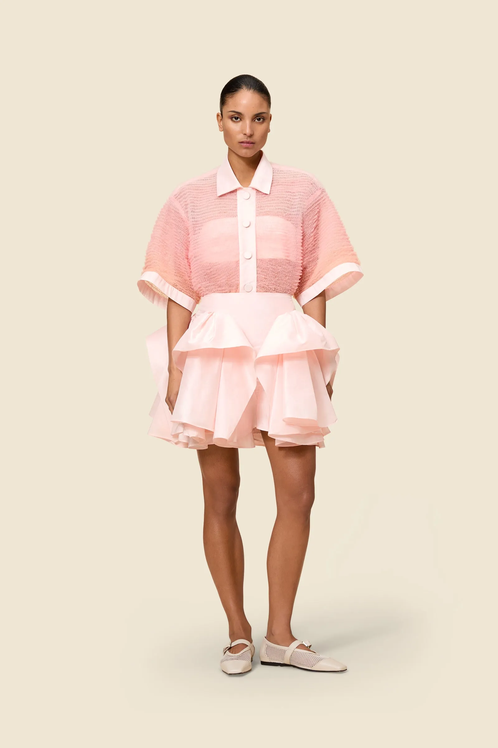 TUCK UP TAFFETA MIDI SKIRT sold by Viktor & Rolf