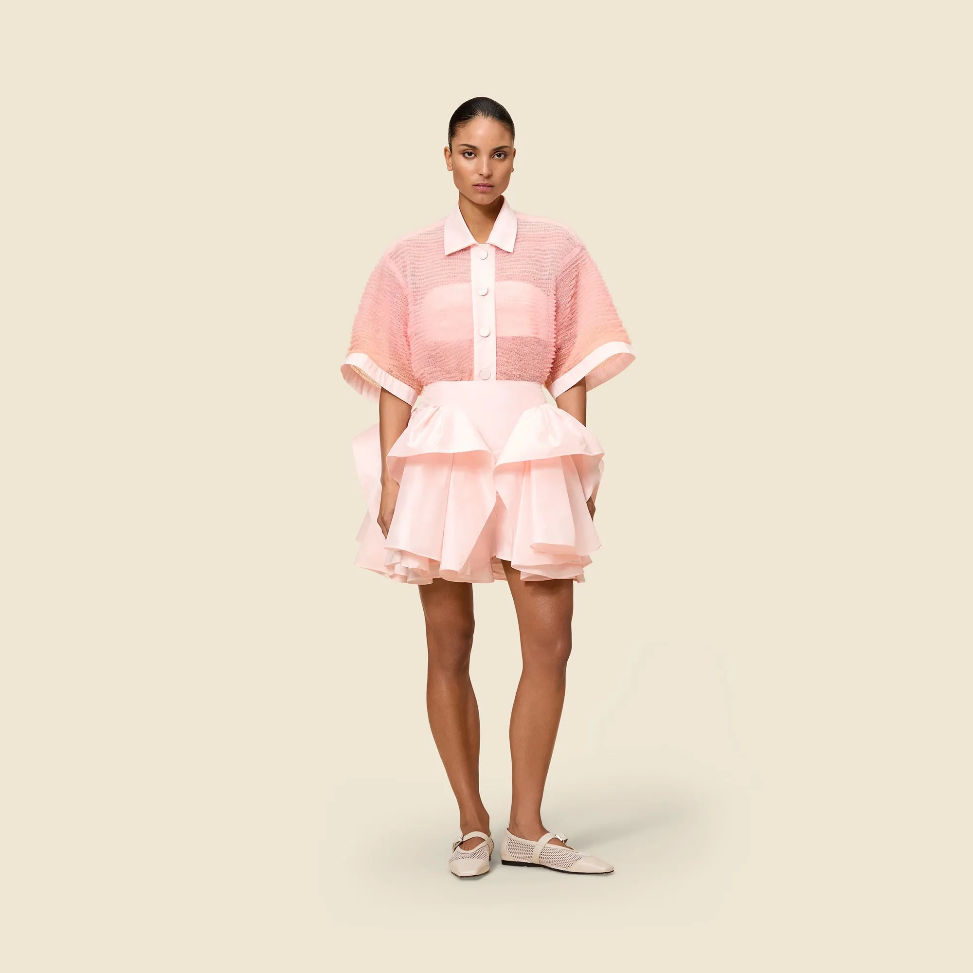 TUCK UP TAFFETA MIDI SKIRT sold by Viktor & Rolf product image thumbnail 5