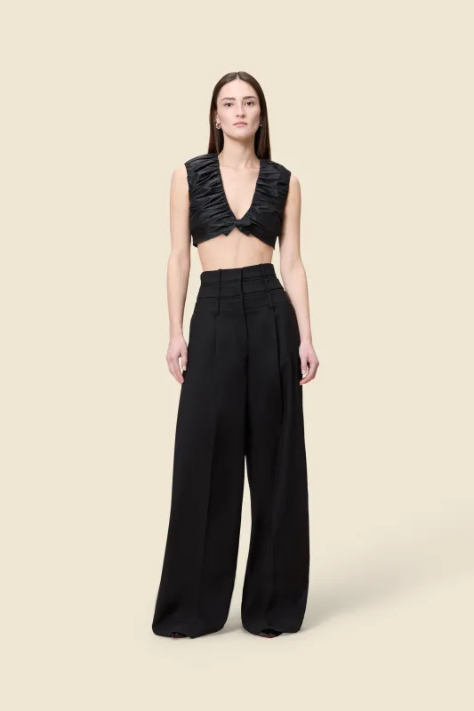 MULTI-LAYERED WOOL TROUSERS made by Viktor & Rolf