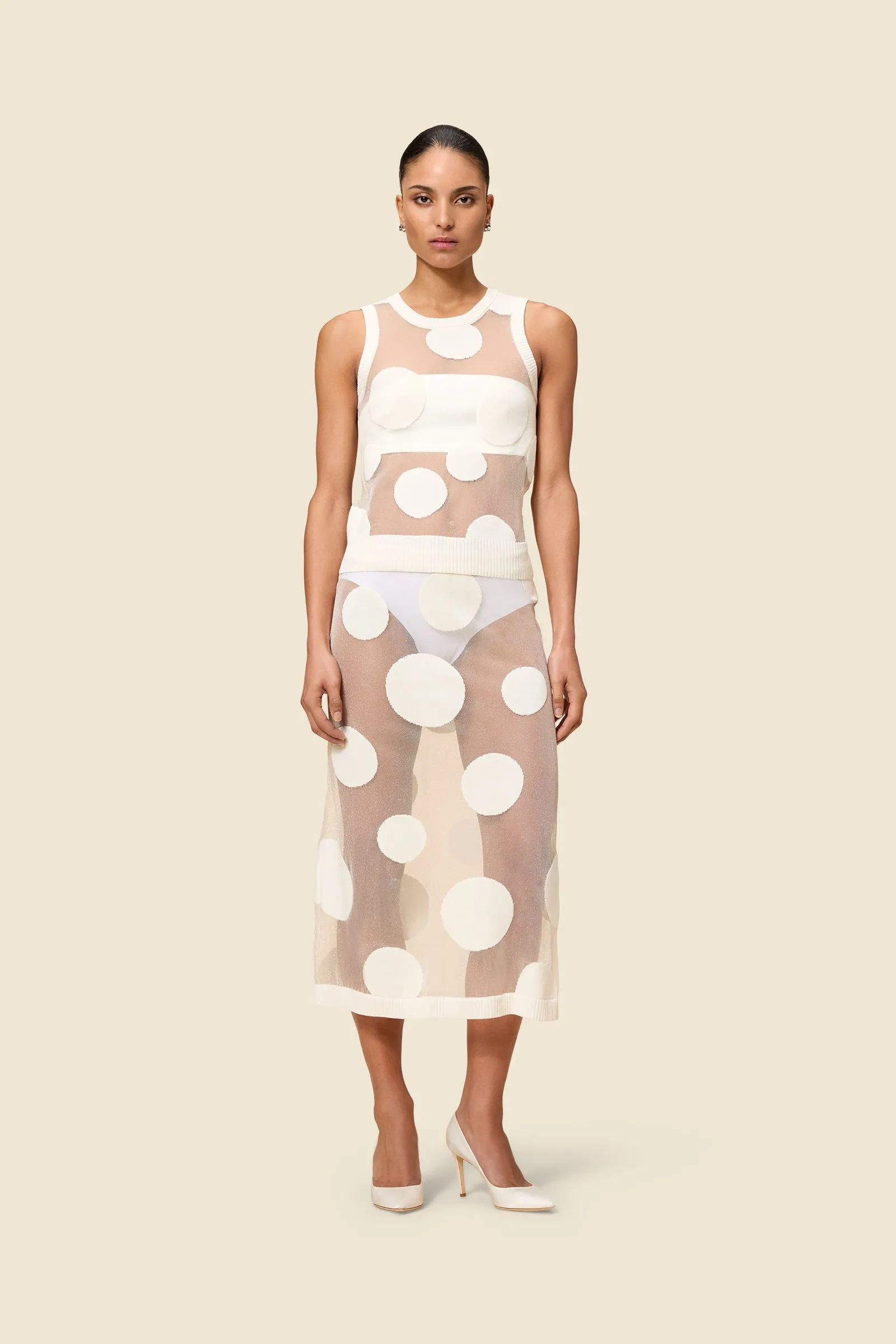 POLKADOT KNIT SKIRT sold by Viktor & Rolf