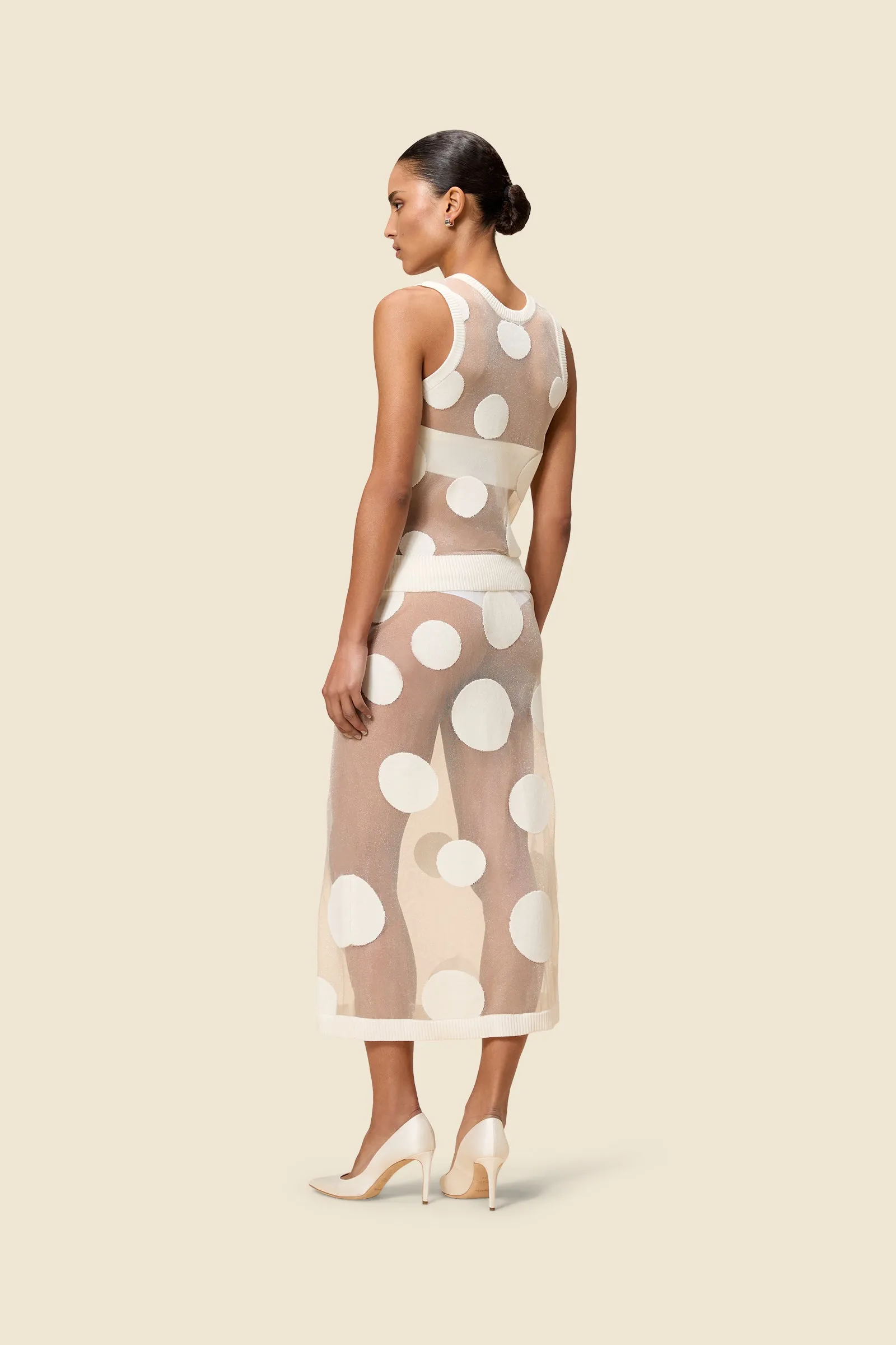 POLKADOT KNIT SKIRT sold by Viktor & Rolf product image thumbnail 2